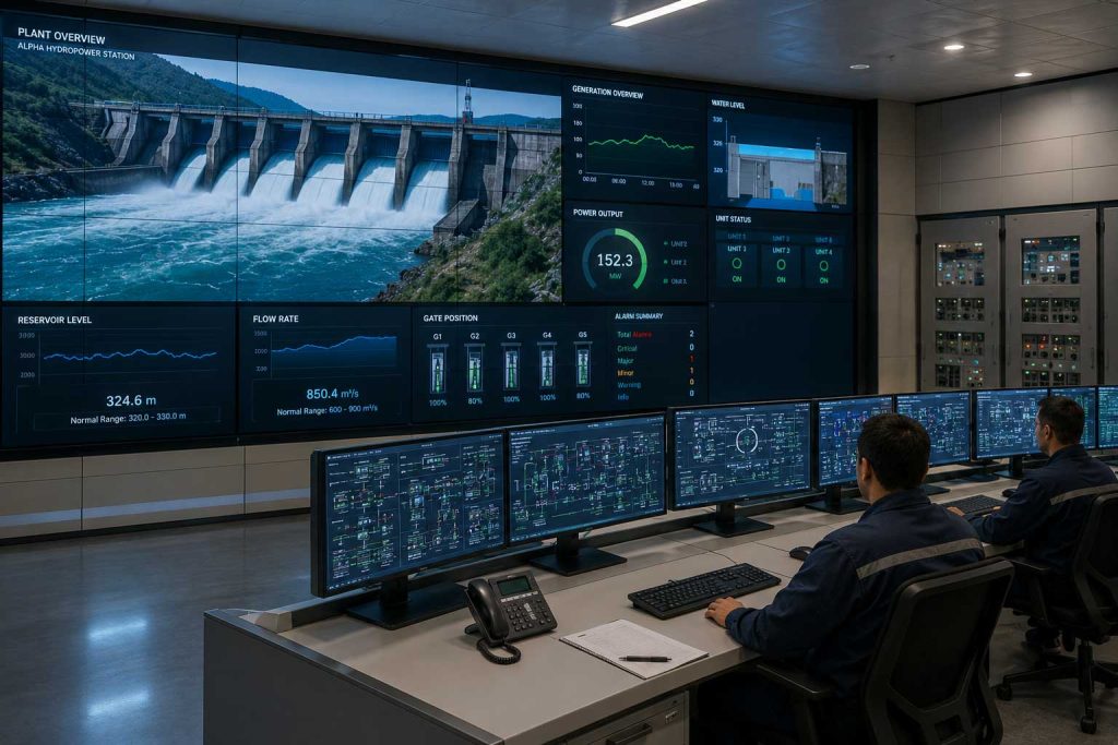 hydropower control room